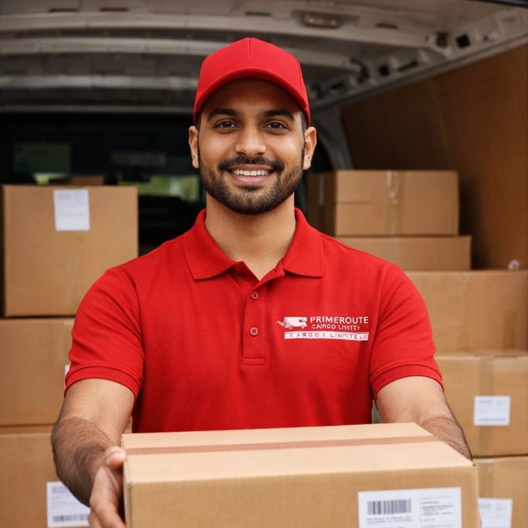 Primeroute Cargo team member assisting with logistics Primeroute Cargo team member assisting with logistics